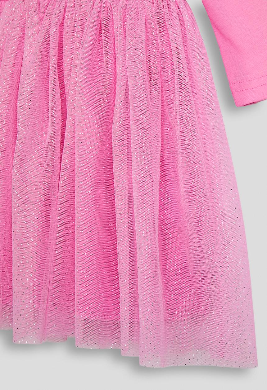 Pop Candy - Gathered hem sweater dress - pink/pony