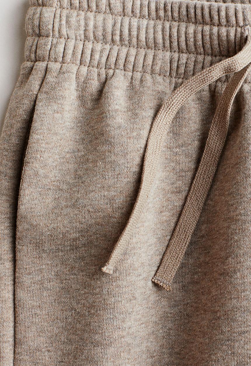 H&M - Brushed-inside joggers - beige marl 