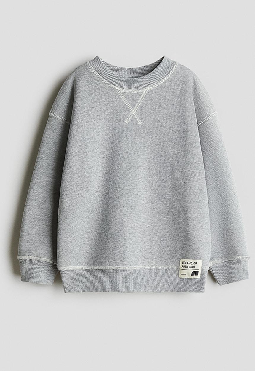 H&M - Cotton sweatshirt - light grey marl 