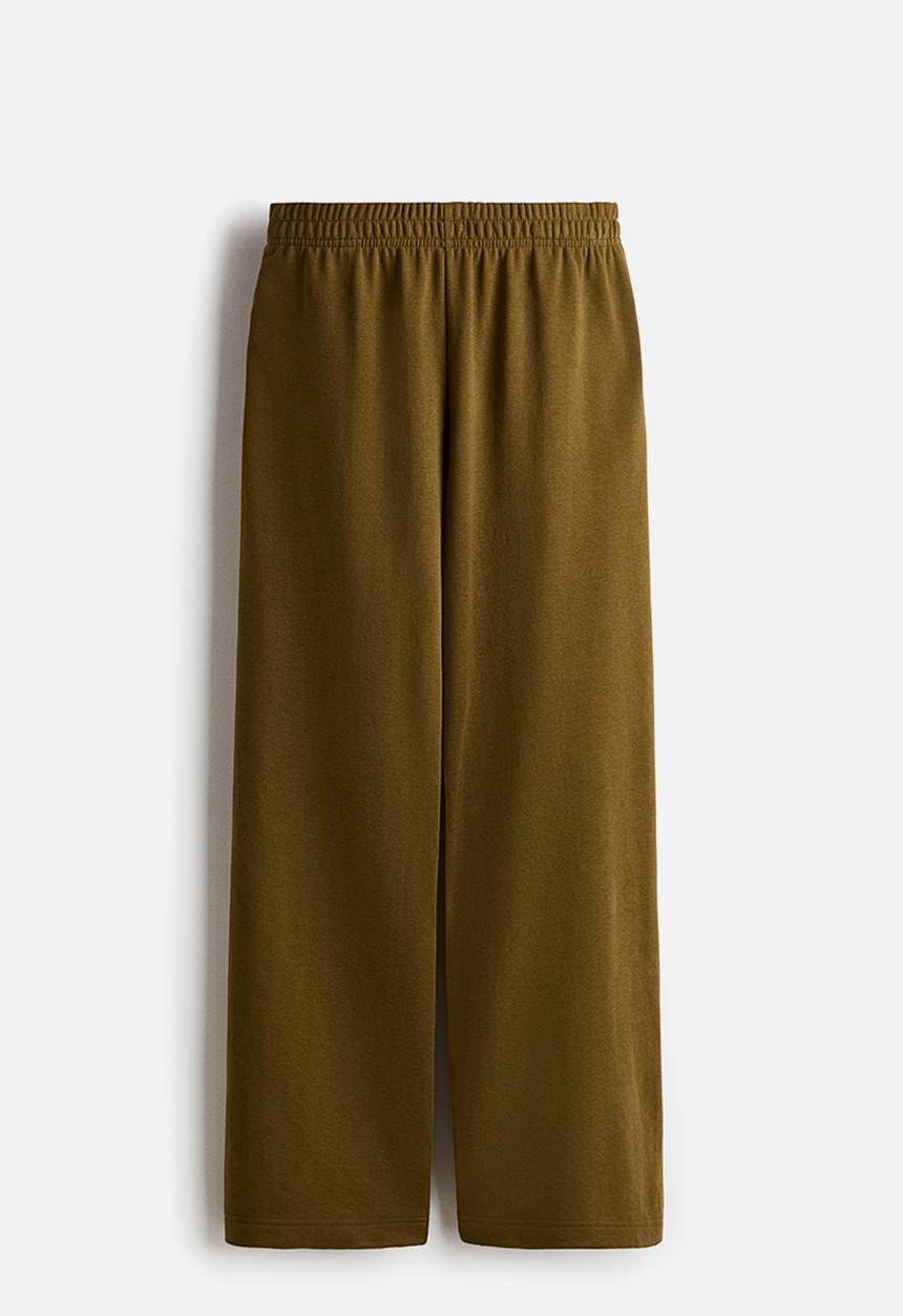 H&M - Sweatpants - khaki green