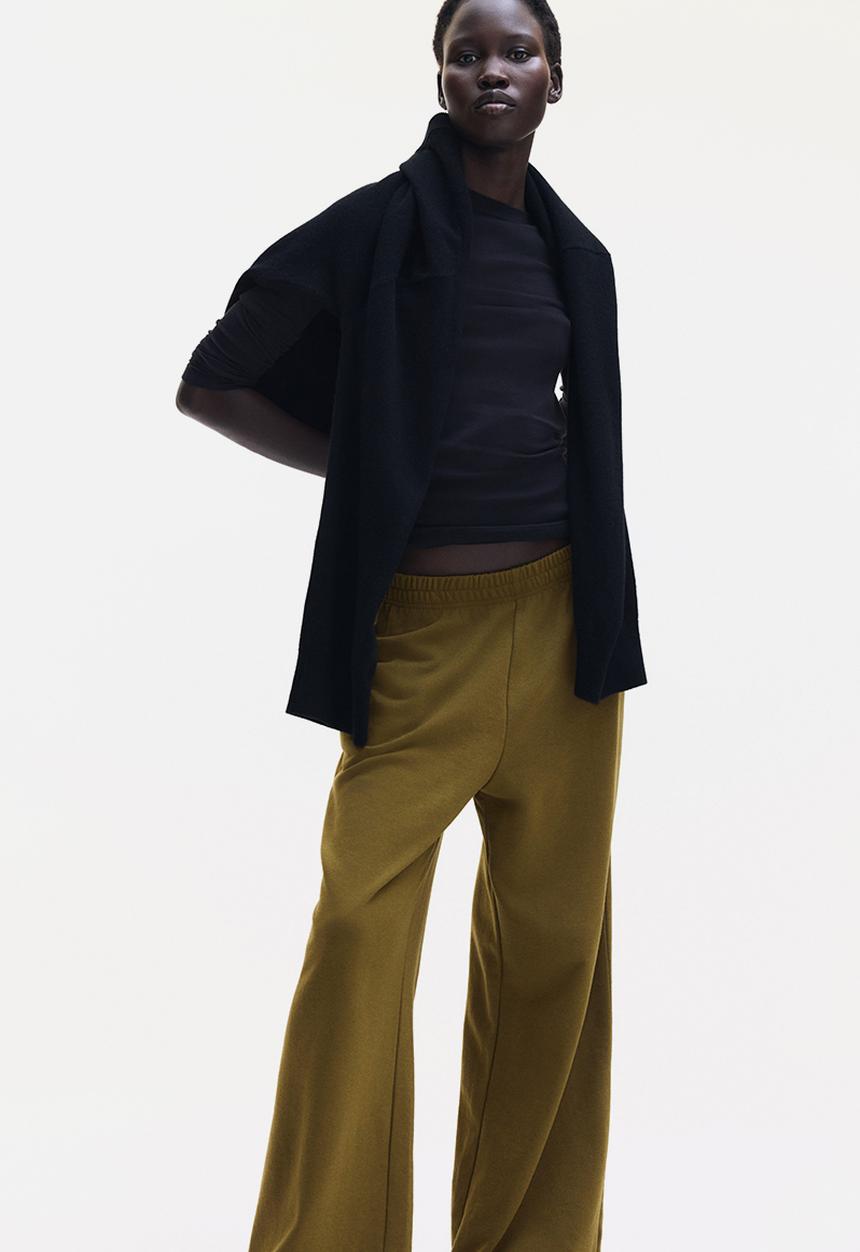 H&M - Sweatpants - khaki green