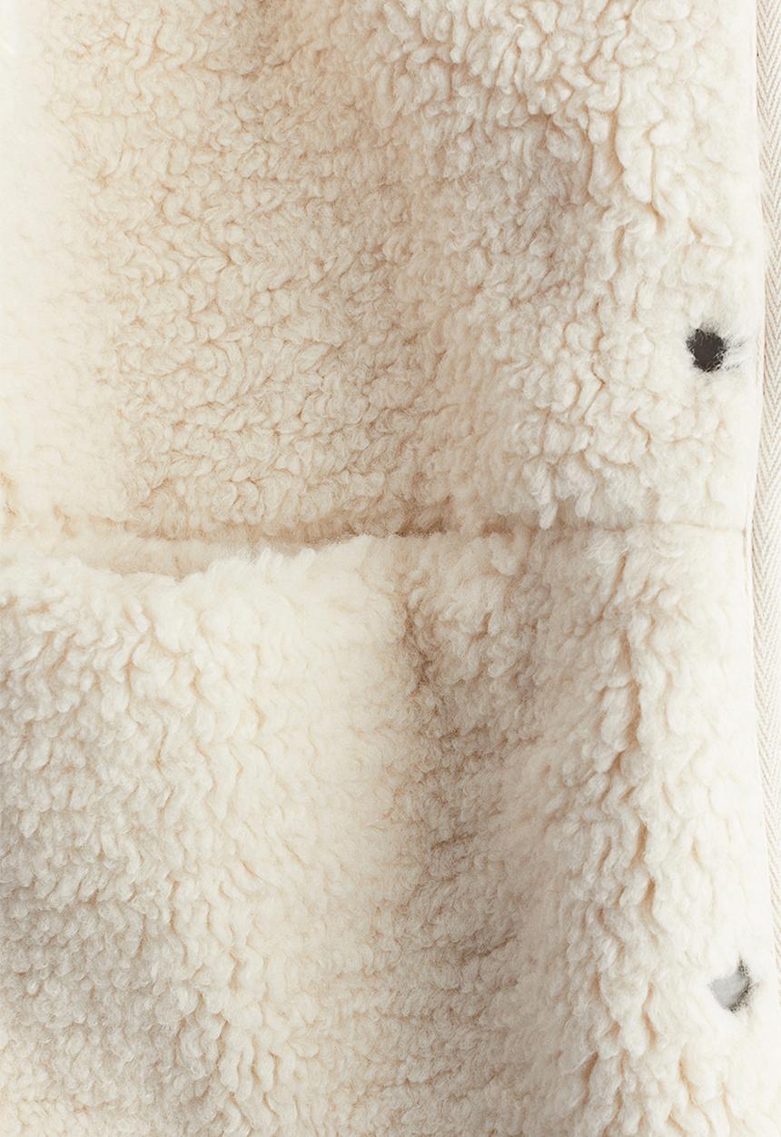 H&M - Teddy jacket - light beige