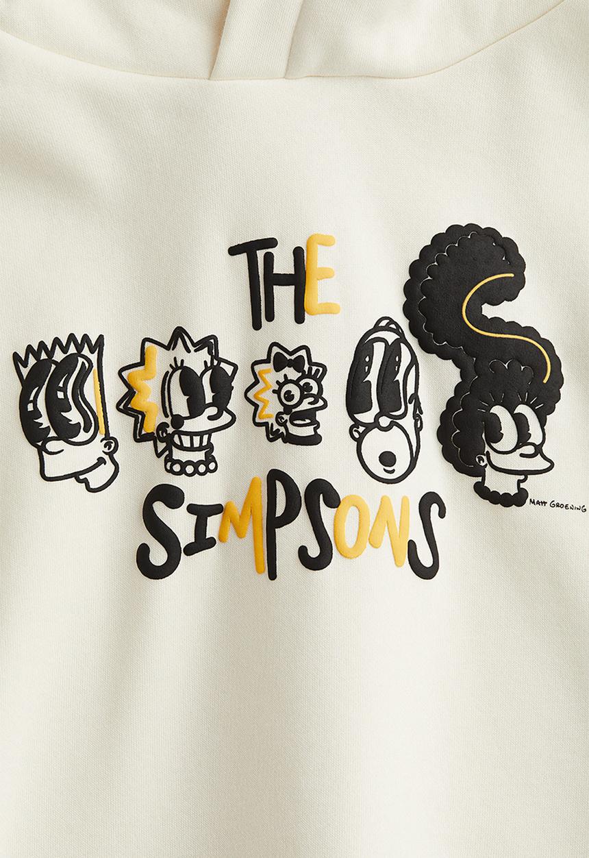 H&M - Printed hoodie - cream/the simpsons