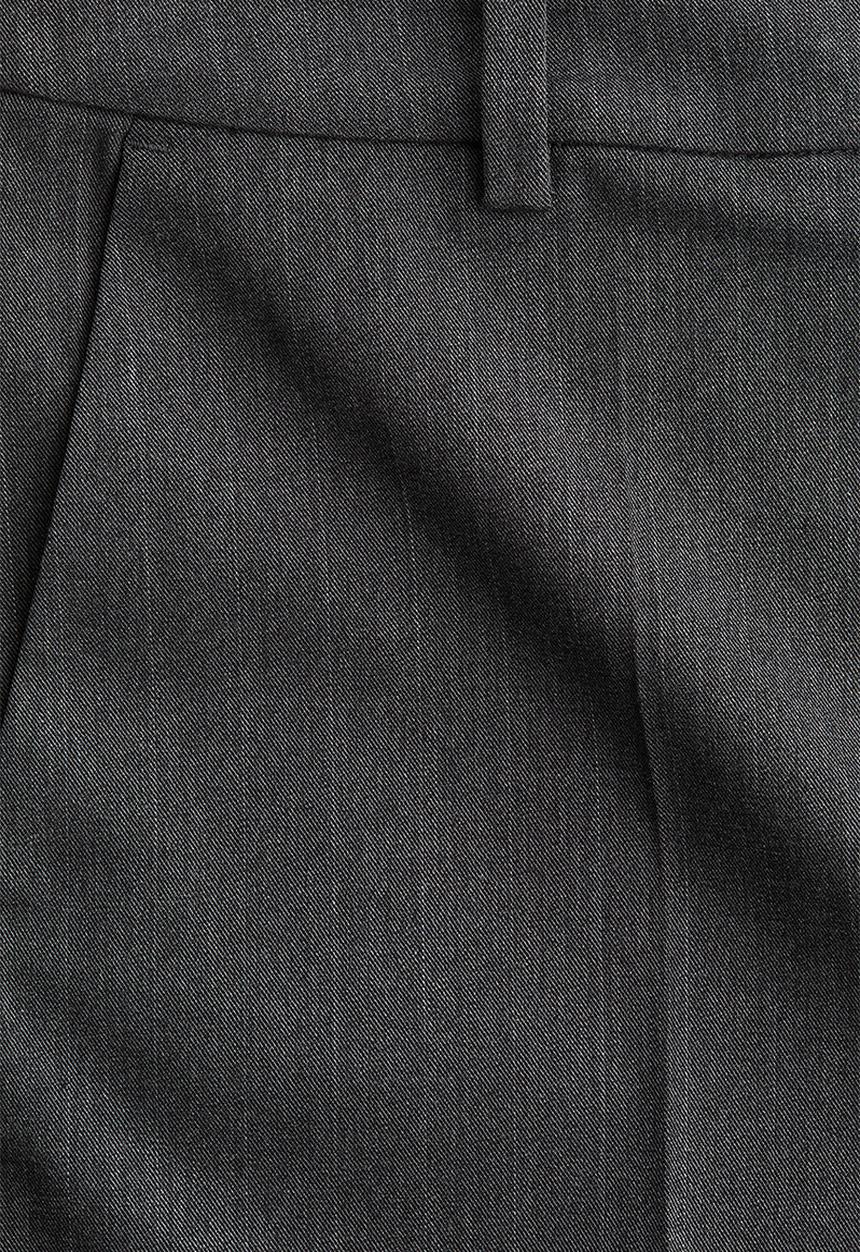 H&M - Straight trousers - dark grey marl pinstriped
