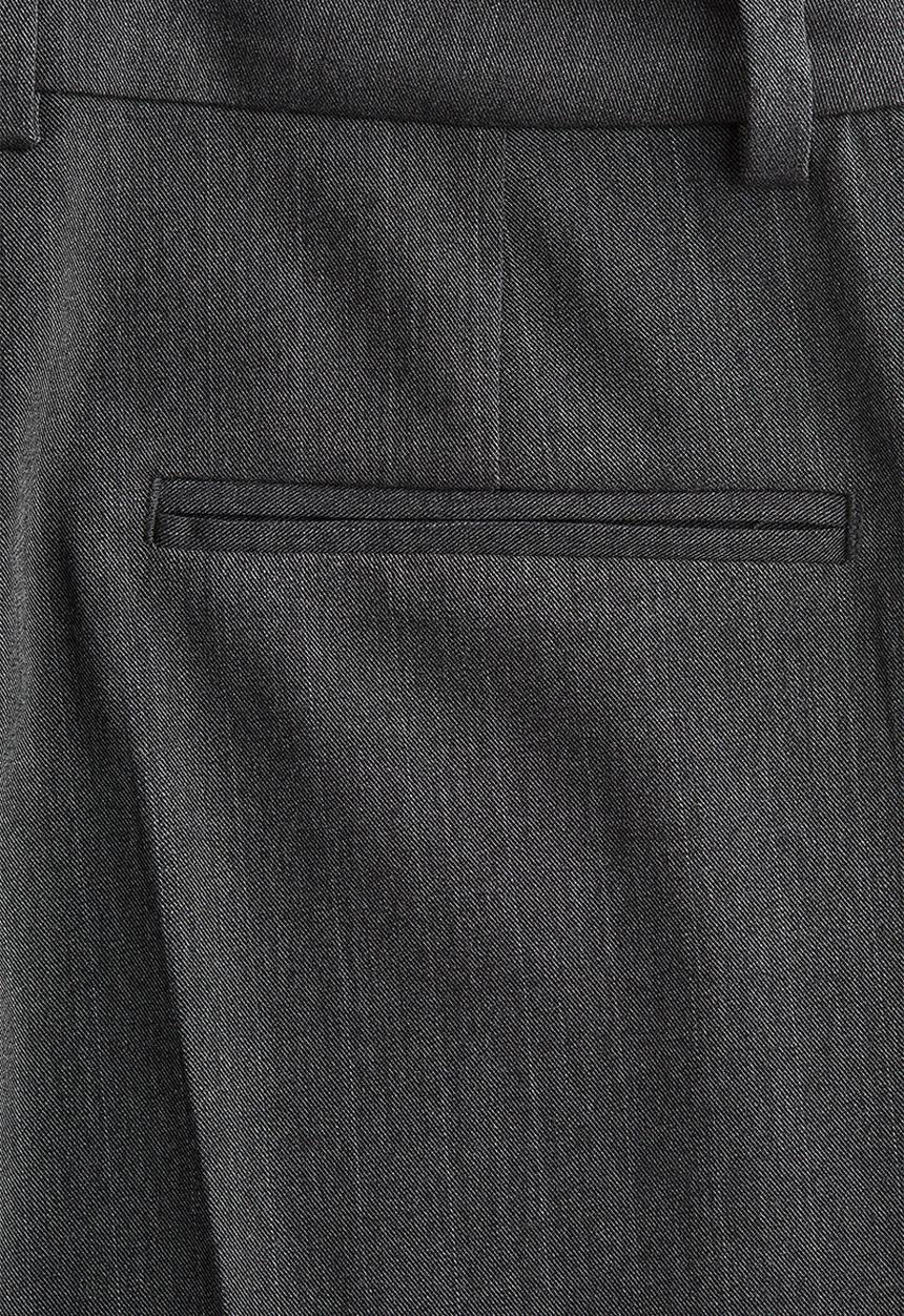 H&M - Straight trousers - dark grey marl pinstriped