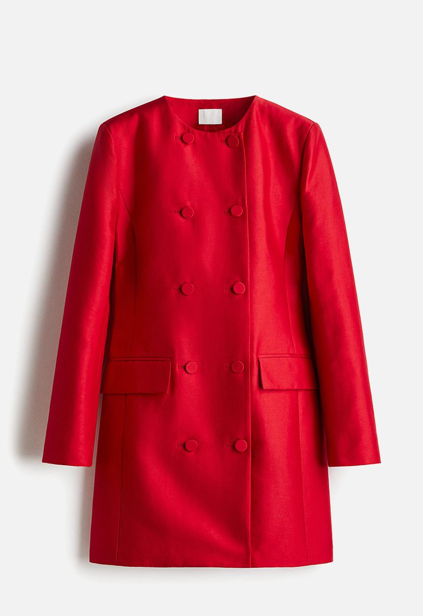 H&M - Double-breasted blazer dress - red