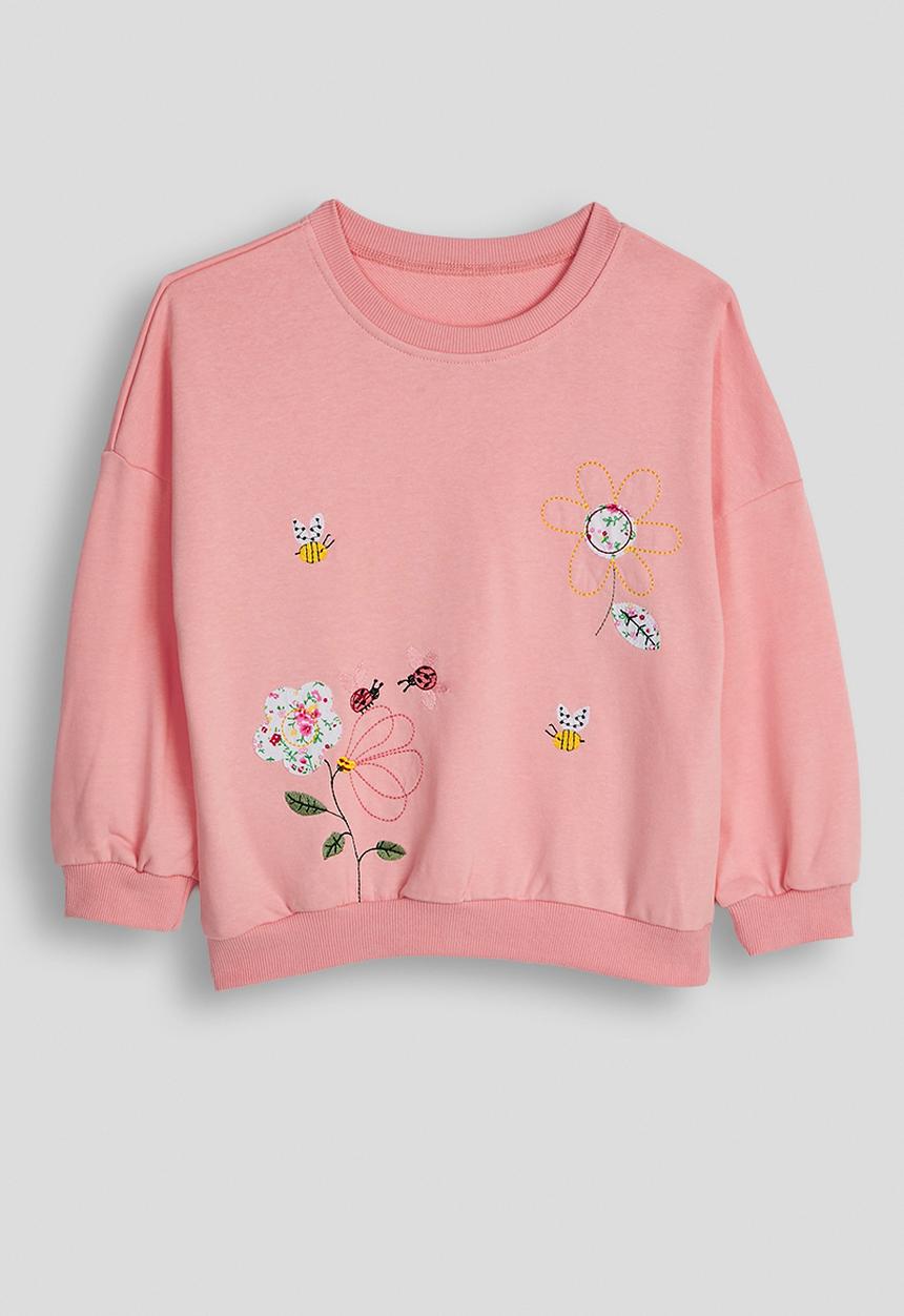 Pop Candy - Patchwork graphic sweashirt with leggings - pink/multi