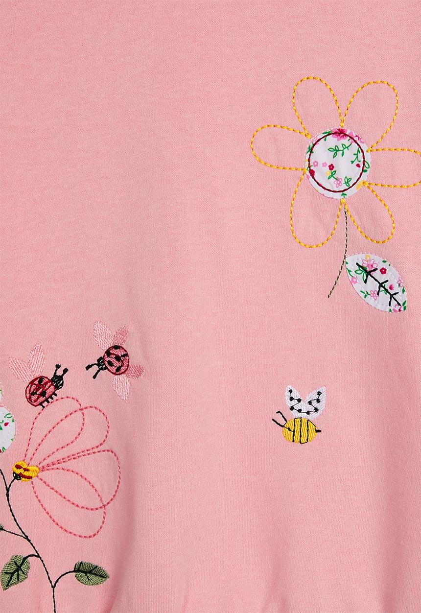 Pop Candy - Patchwork graphic sweashirt with leggings - pink/multi
