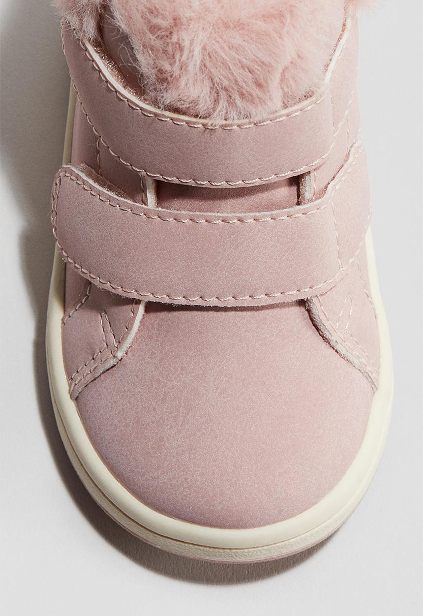 H&M - Warm-lined hi-top trainers - light pink