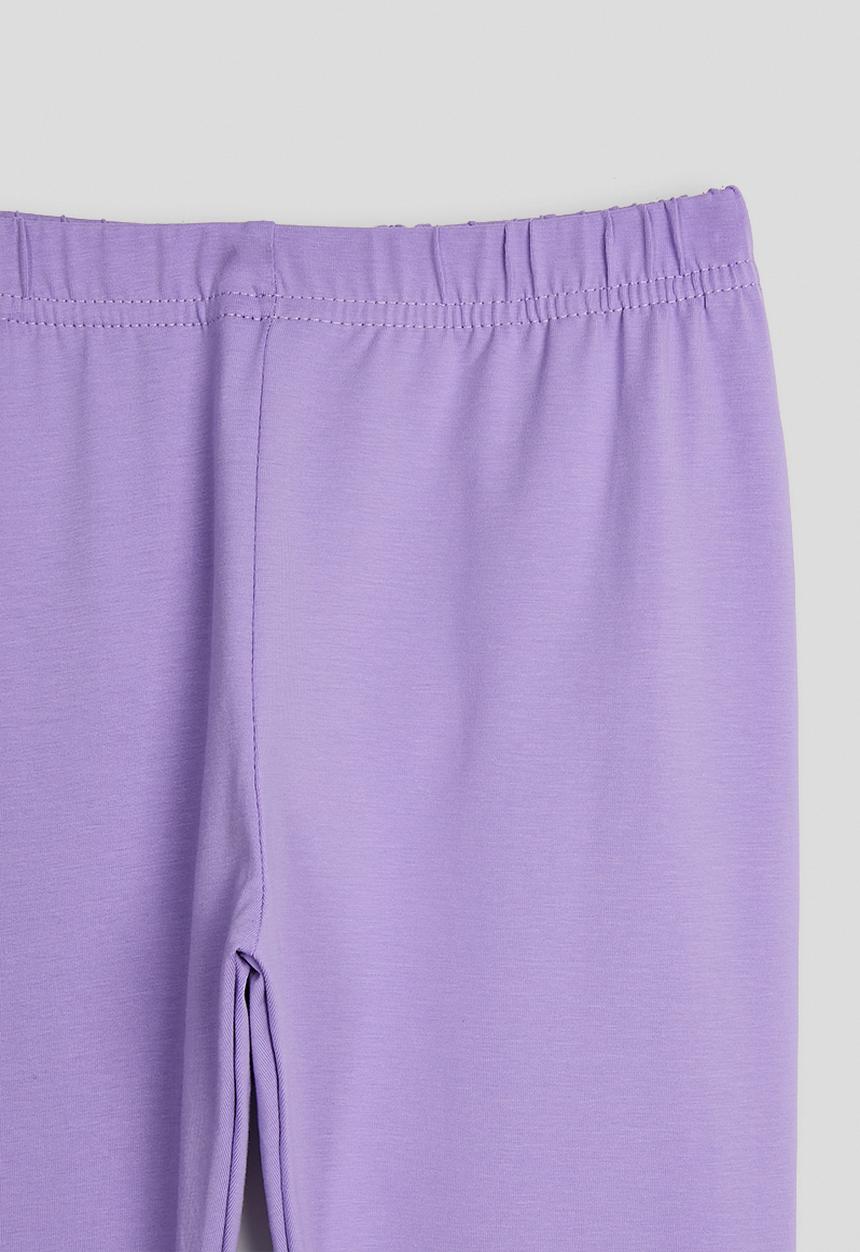 Pop Candy - Leggings with rainbow knee patch - purple