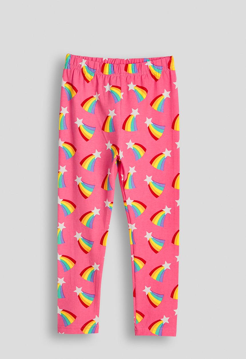 Pop Candy - Rainbow aop leggings - powder pink