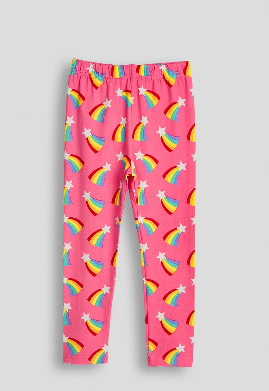 Pop Candy - Rainbow aop leggings - powder pink