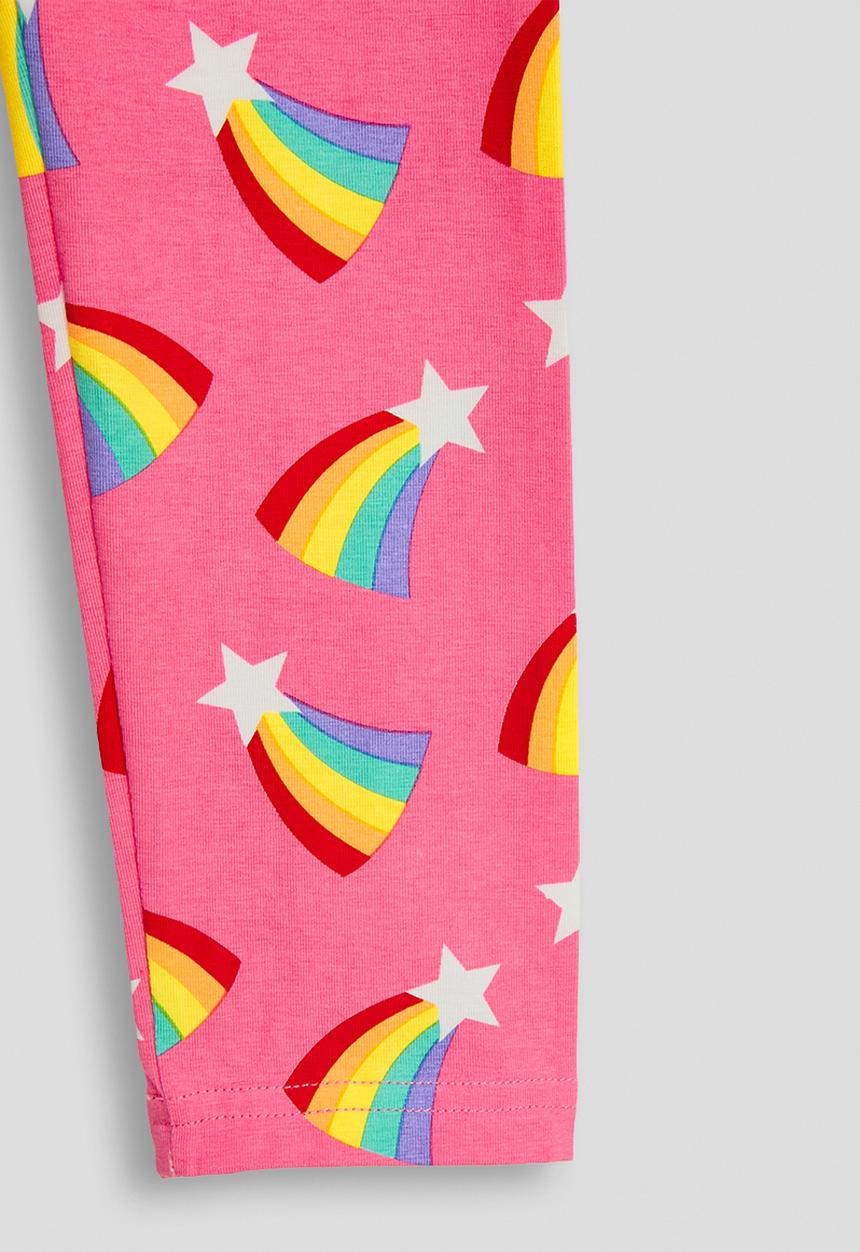 Pop Candy - Rainbow aop leggings - powder pink