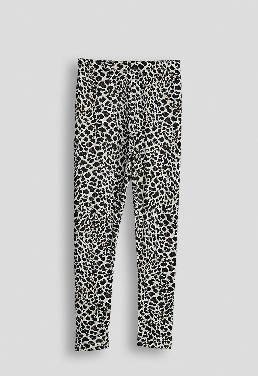 Pop Candy - Slogan sweat top & leggings - beige/leopard print