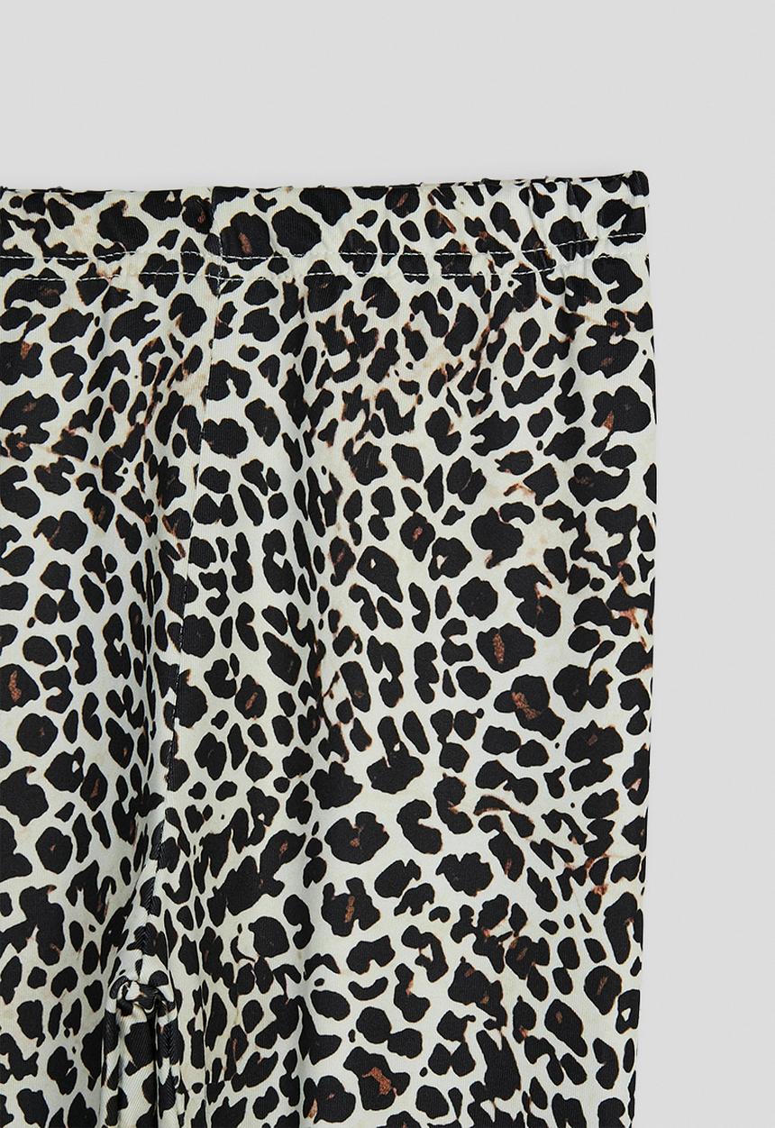 Pop Candy - Slogan sweat top & leggings - beige/leopard print