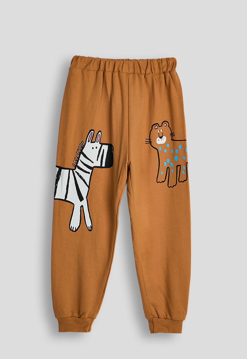 Pop Candy - Club safari sweatshirt with joggers - tan