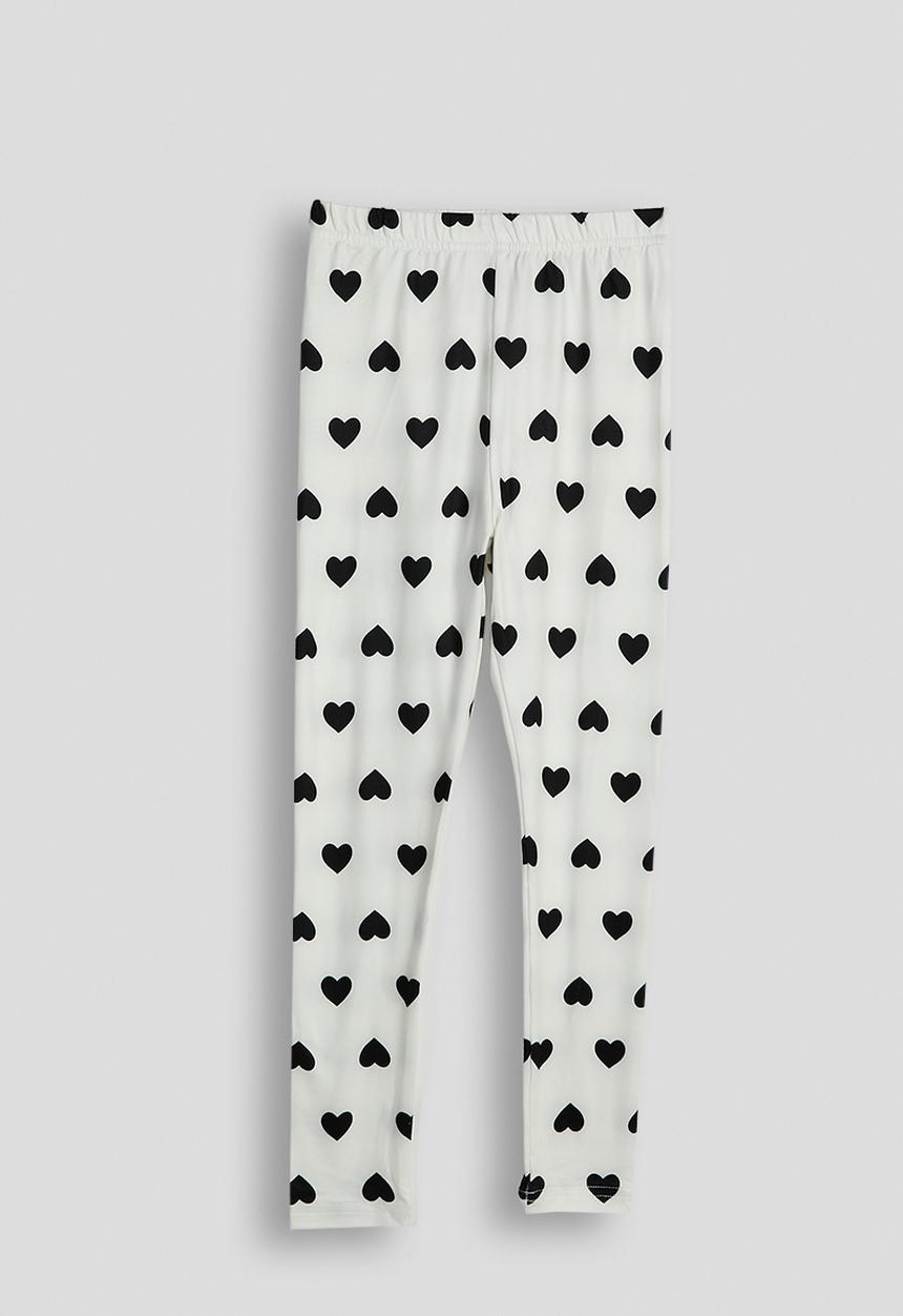 Pop Candy - Sweat top & leggings - black/white/hearts