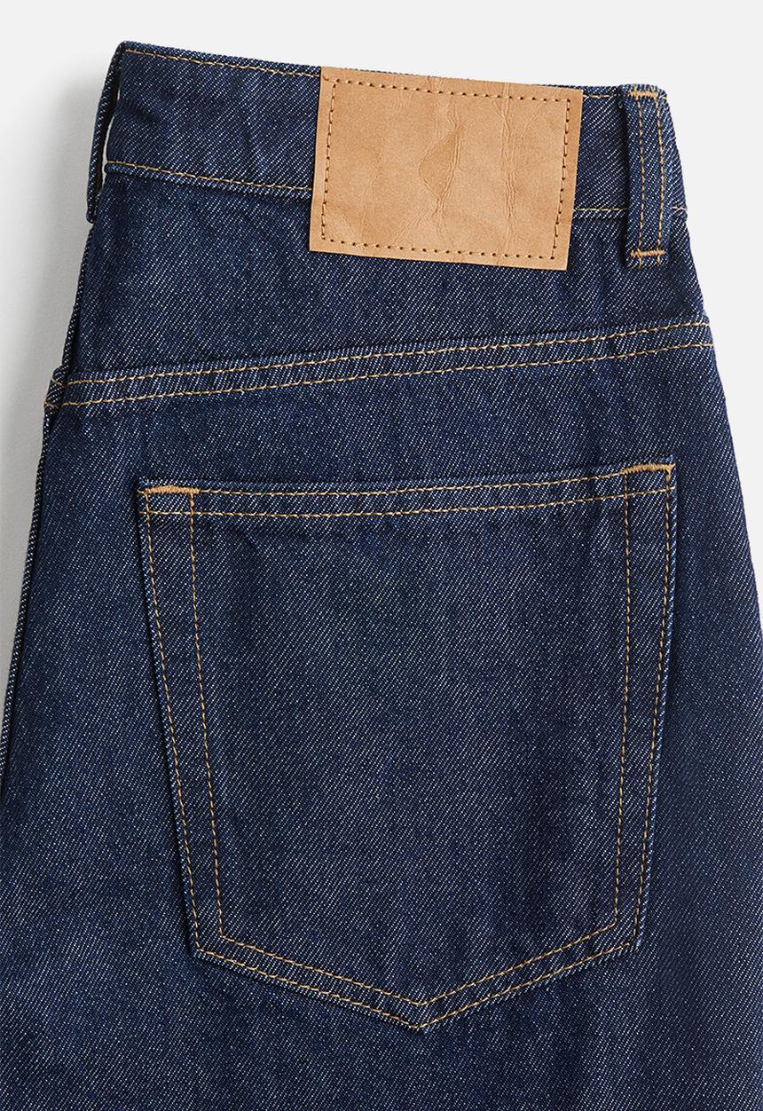 H&M - Wide high jeans - dark denim blue 
