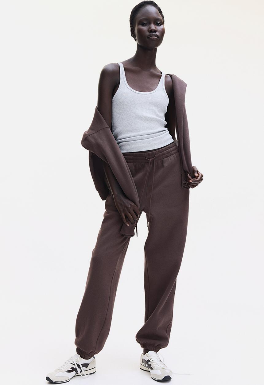 H&M - Cotton-blend sweatpants - brown
