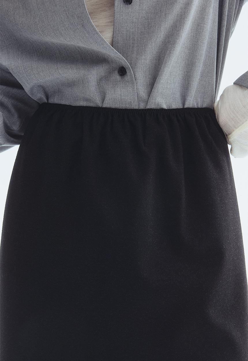 H&M - Midi skirt - black