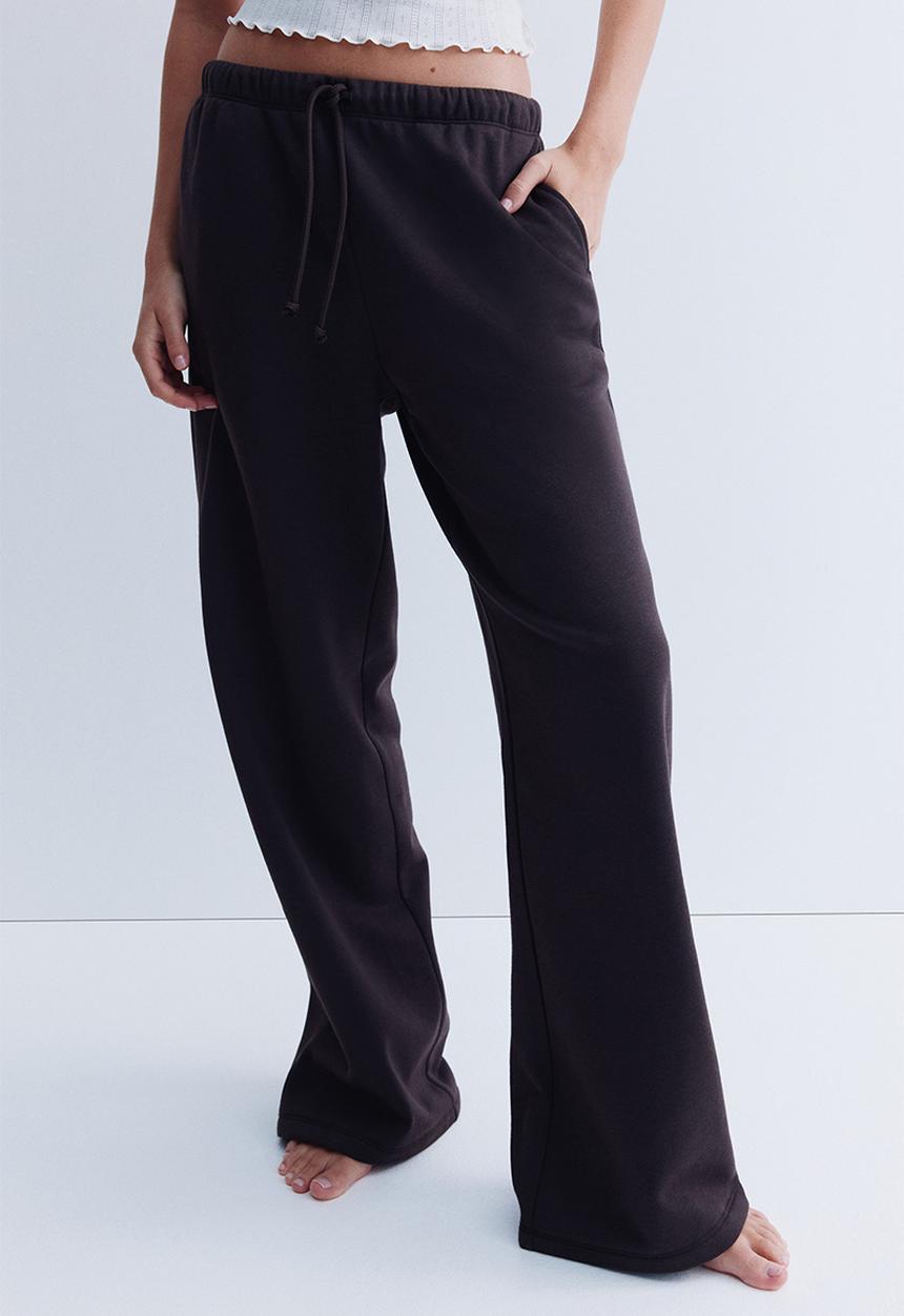 H&M - Wide joggers -dark brown