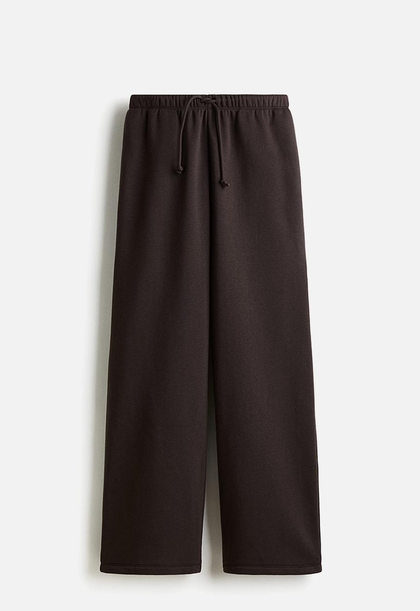 H&M - Wide joggers -dark brown