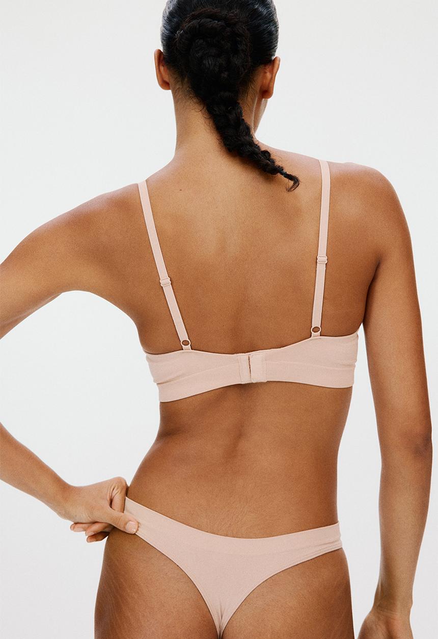 H&M - 2-pack seamless thong briefs - beige