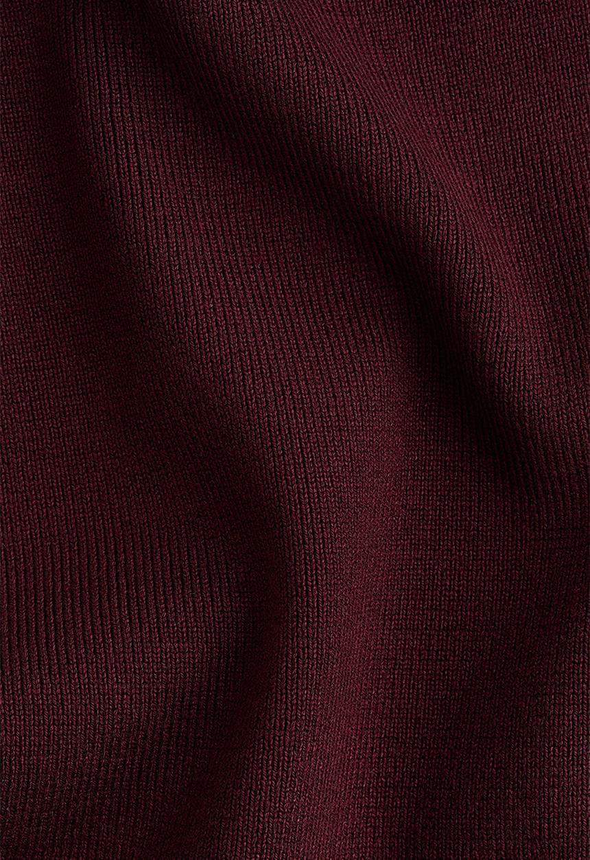 H&M - Fine-knit T-shirt - burgundy 
