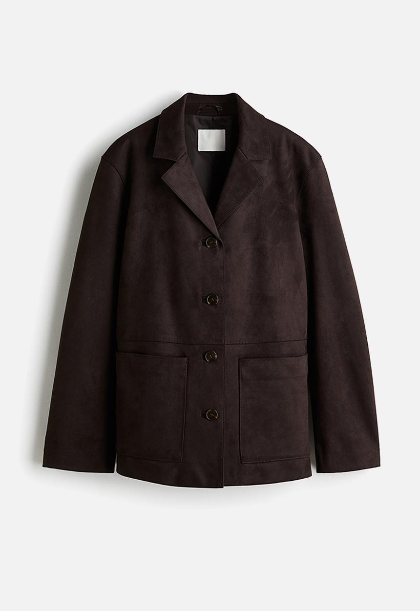 H&M - Jacket - dark brown 