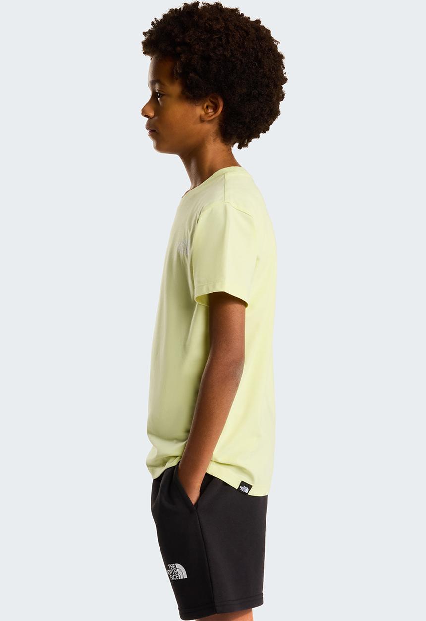 The North Face - Teen Simple Dome Regular Short Sleeve Tee - Lemon Mist