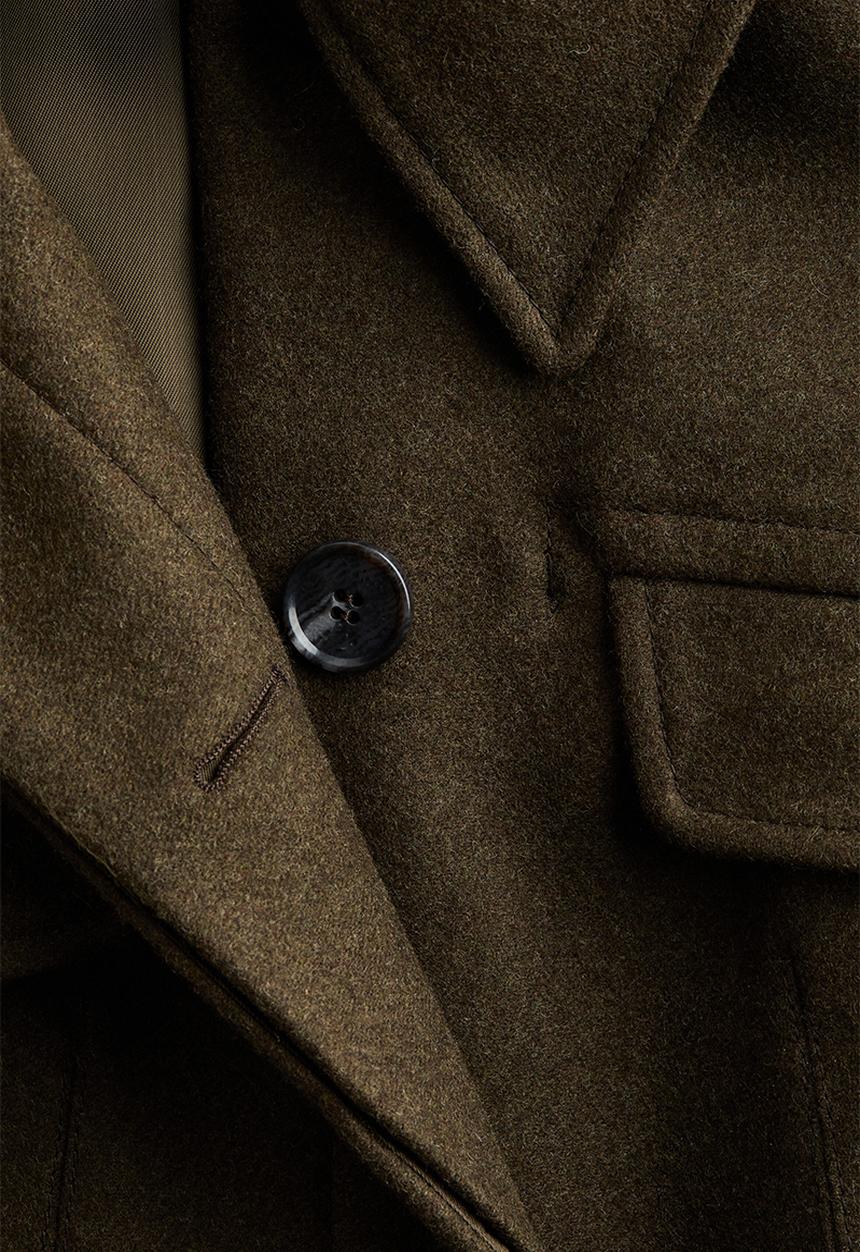 H&M - H&M Studio: Wool-blend jacket - dark green 