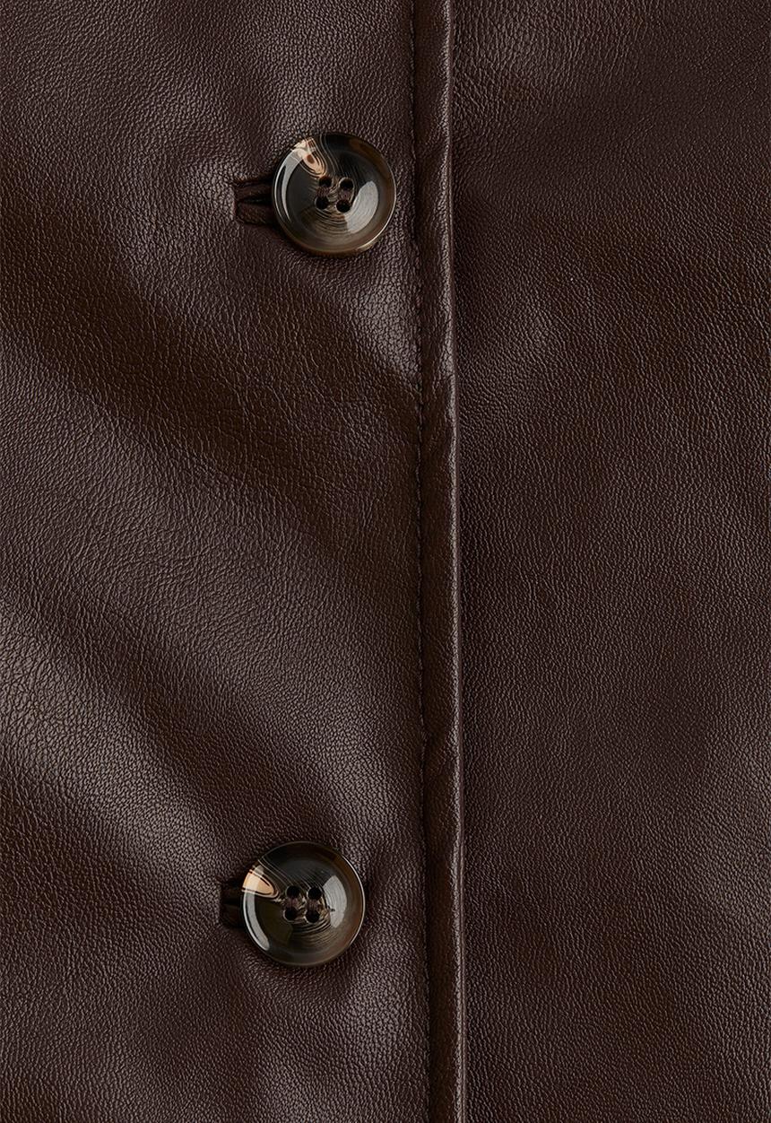 H&M - Coated jacket - burgundy