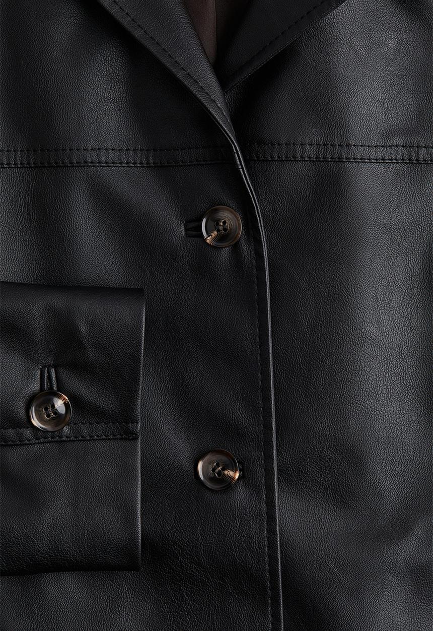 H&M - Coated jacket - black