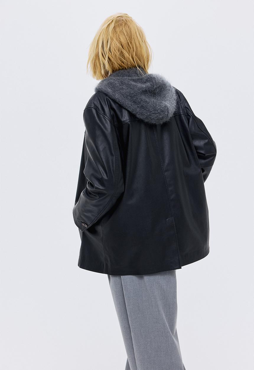 H&M - Coated jacket - black