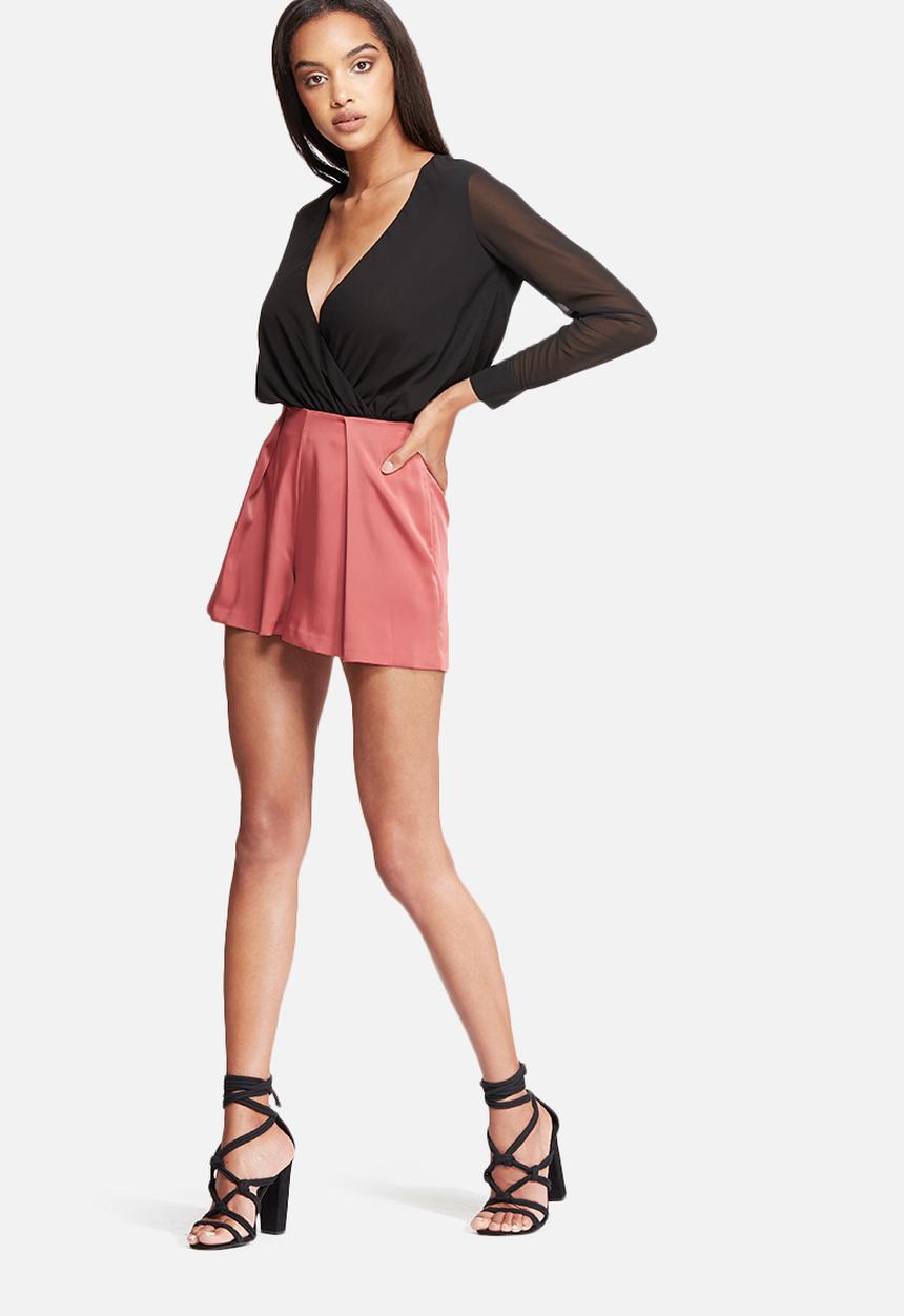 Missguided - Chiffon plunge bodysuit