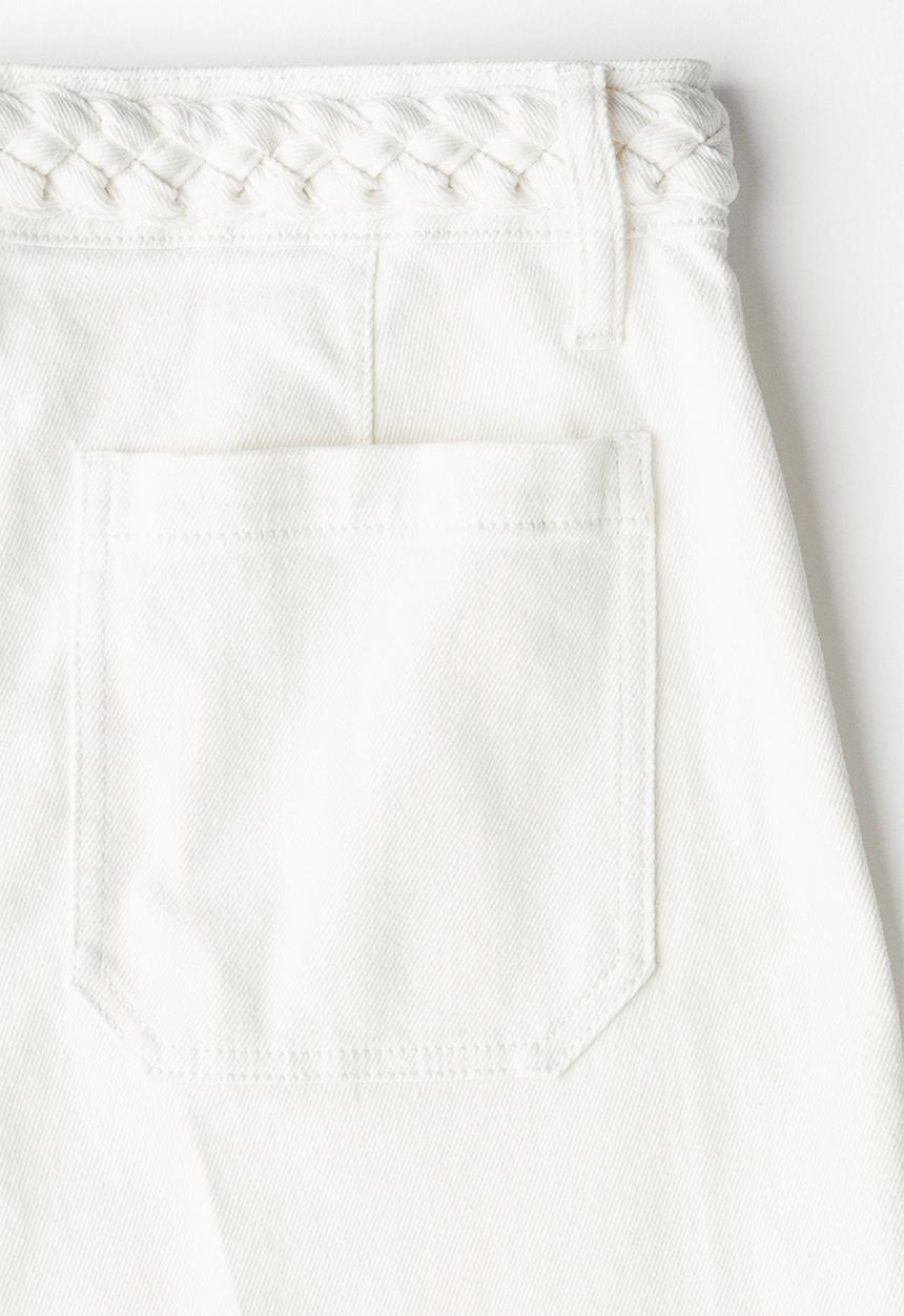 H&M - Wide high jeans - white