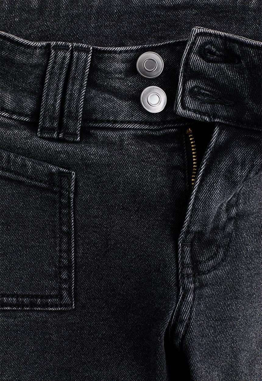 H&M - Flared low jeans - dark denim grey