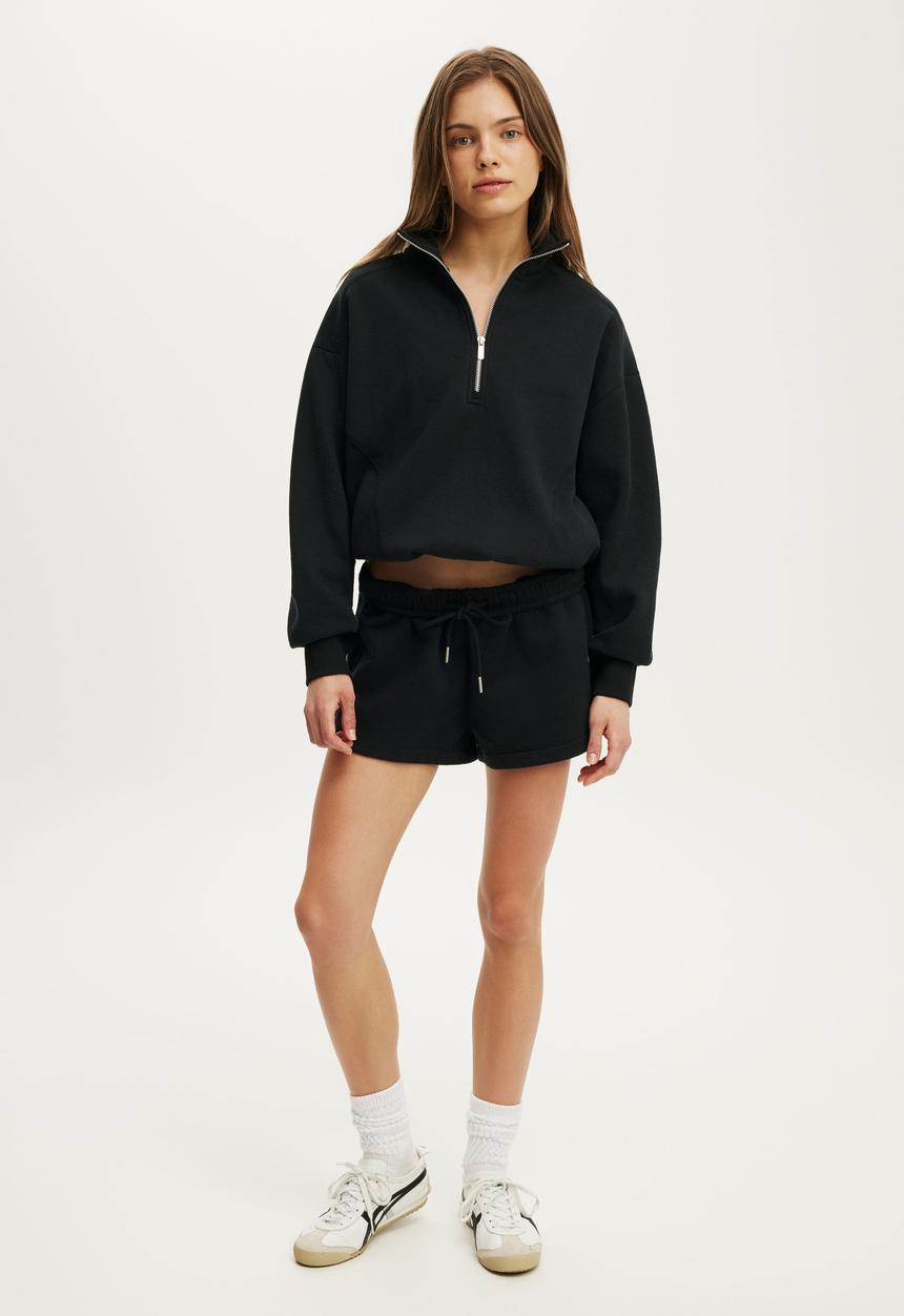 Cotton On - Plush Classic Mini Short - Black