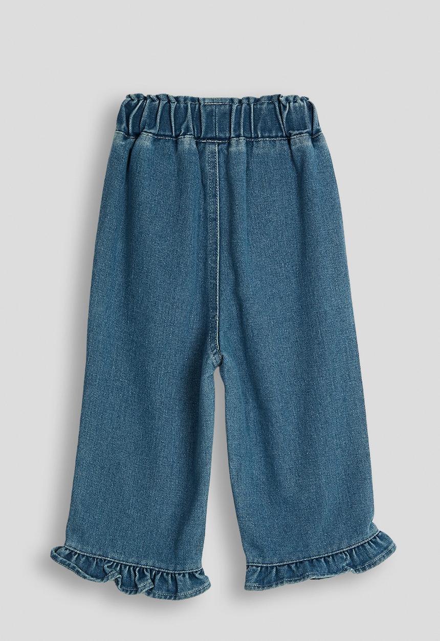 Pop Candy - Frilled hem jeans - blue/hearts