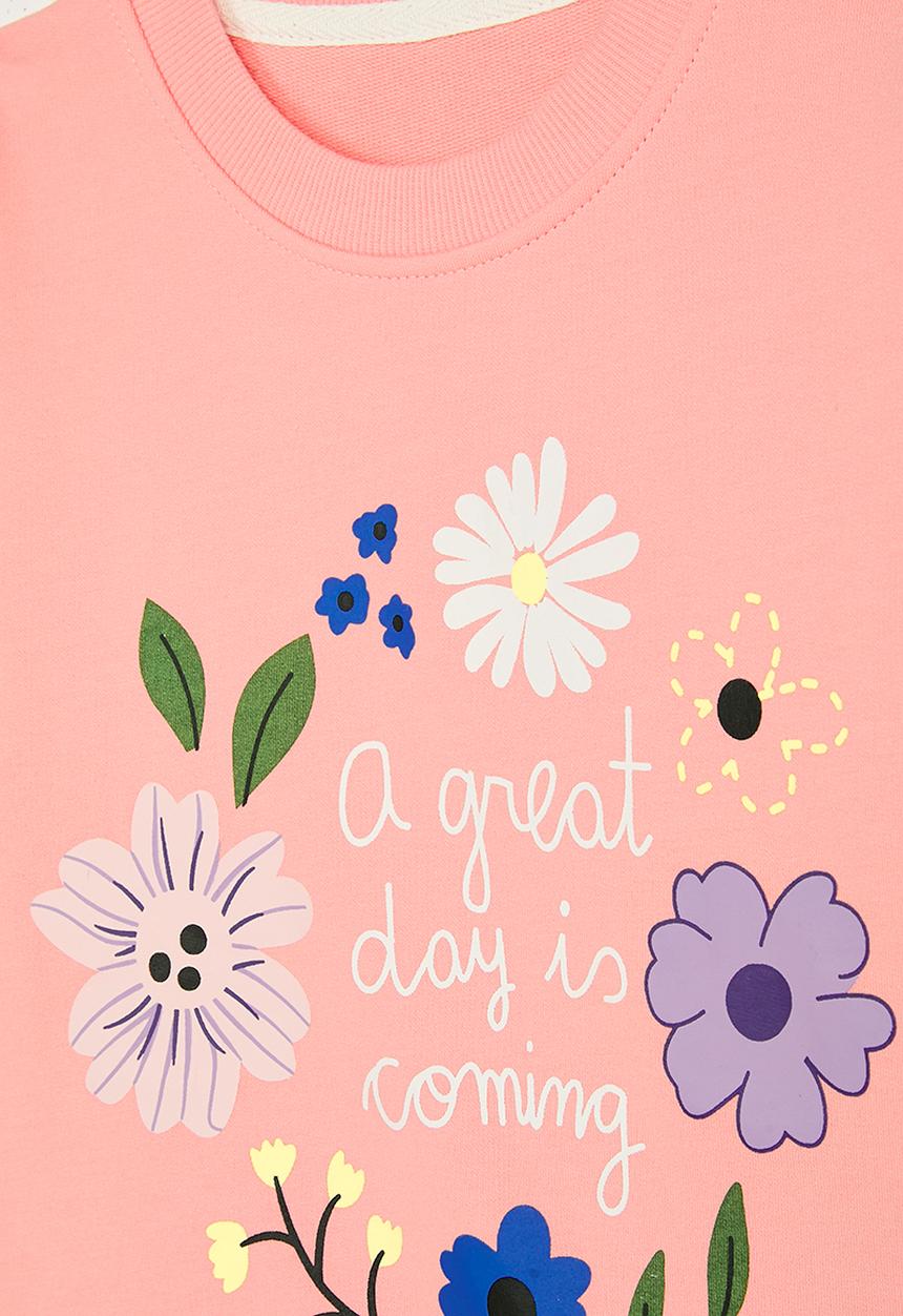 Pop Candy - Slogan sweatshirt - pink/flowers