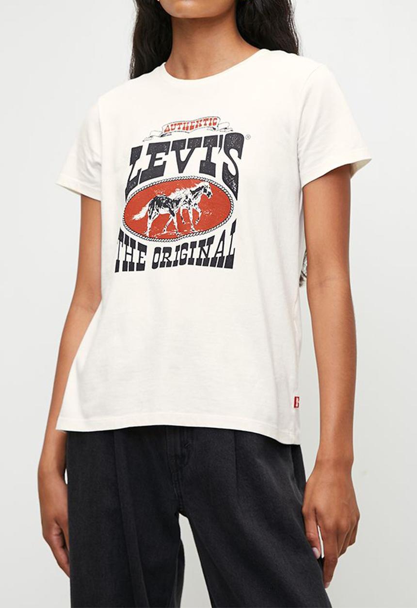 Levi’s® - The Perfect Tee Za Levi'S Horse Poster S - white