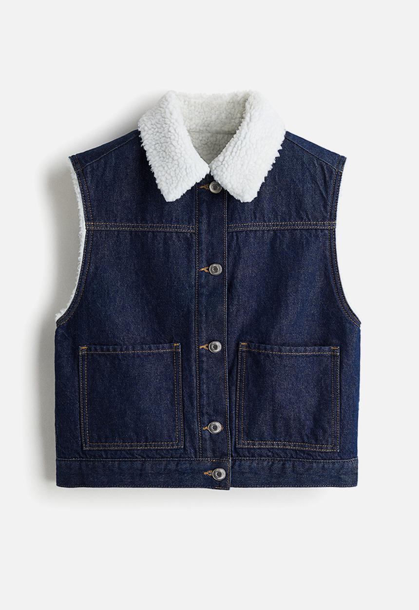 H&M - Double-faced denim gilet - blue