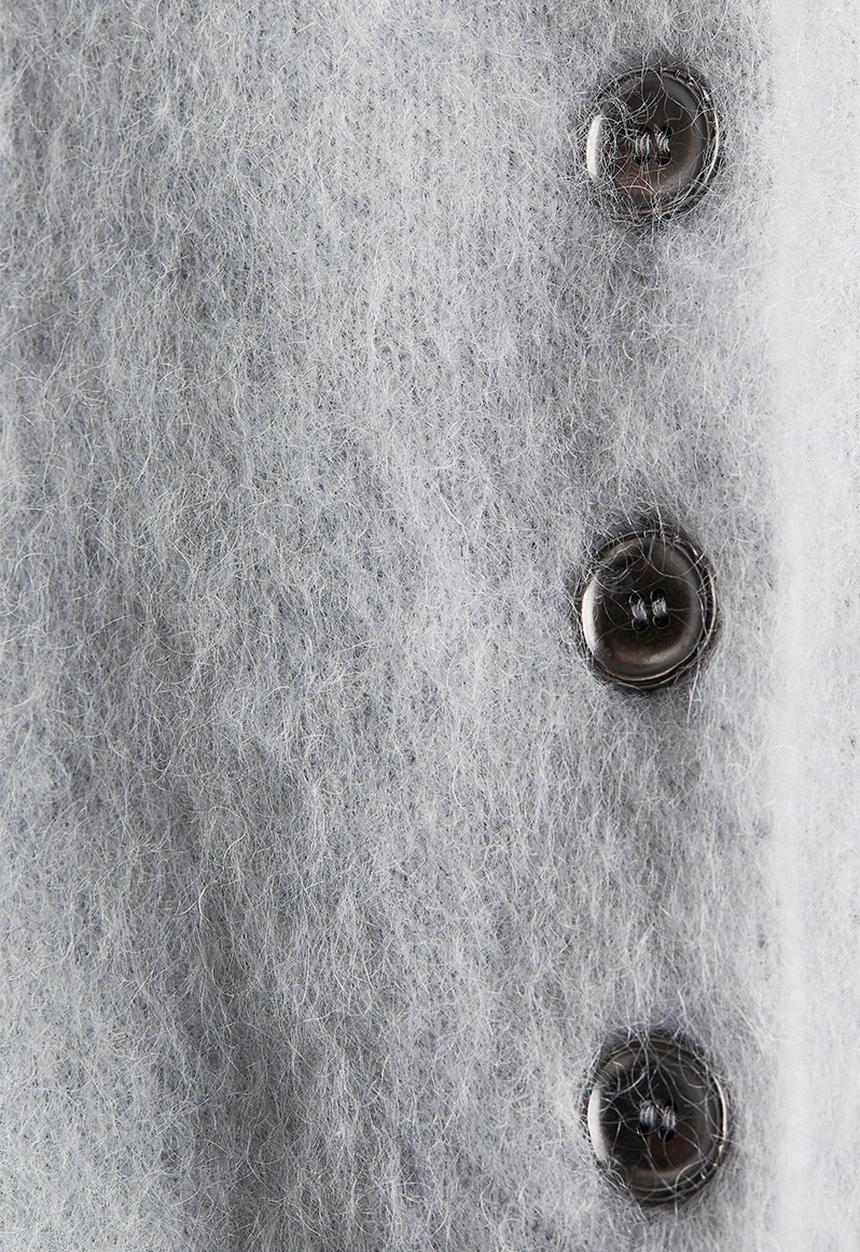 H&M - Mohair-blend cardigan - light grey 