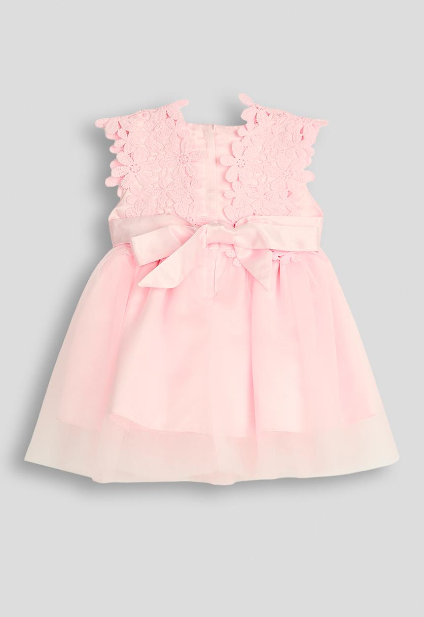 Pop Candy - Lace cross bouffant dress - pink