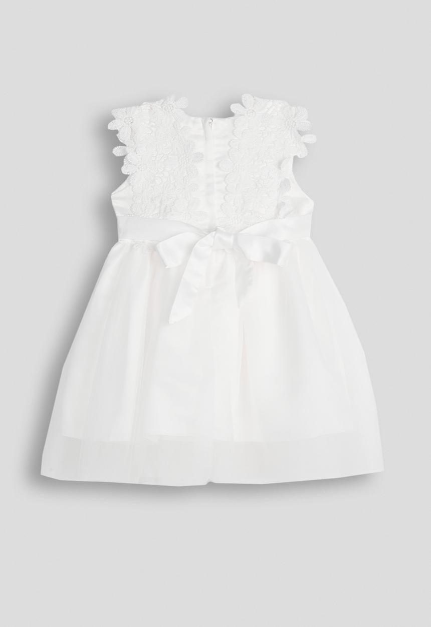 Pop Candy - Lace cross bouffant dress - white