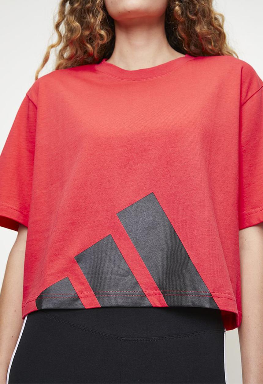 adidas Performance - W Bl Sj Bf T - Pure Ruby/Black