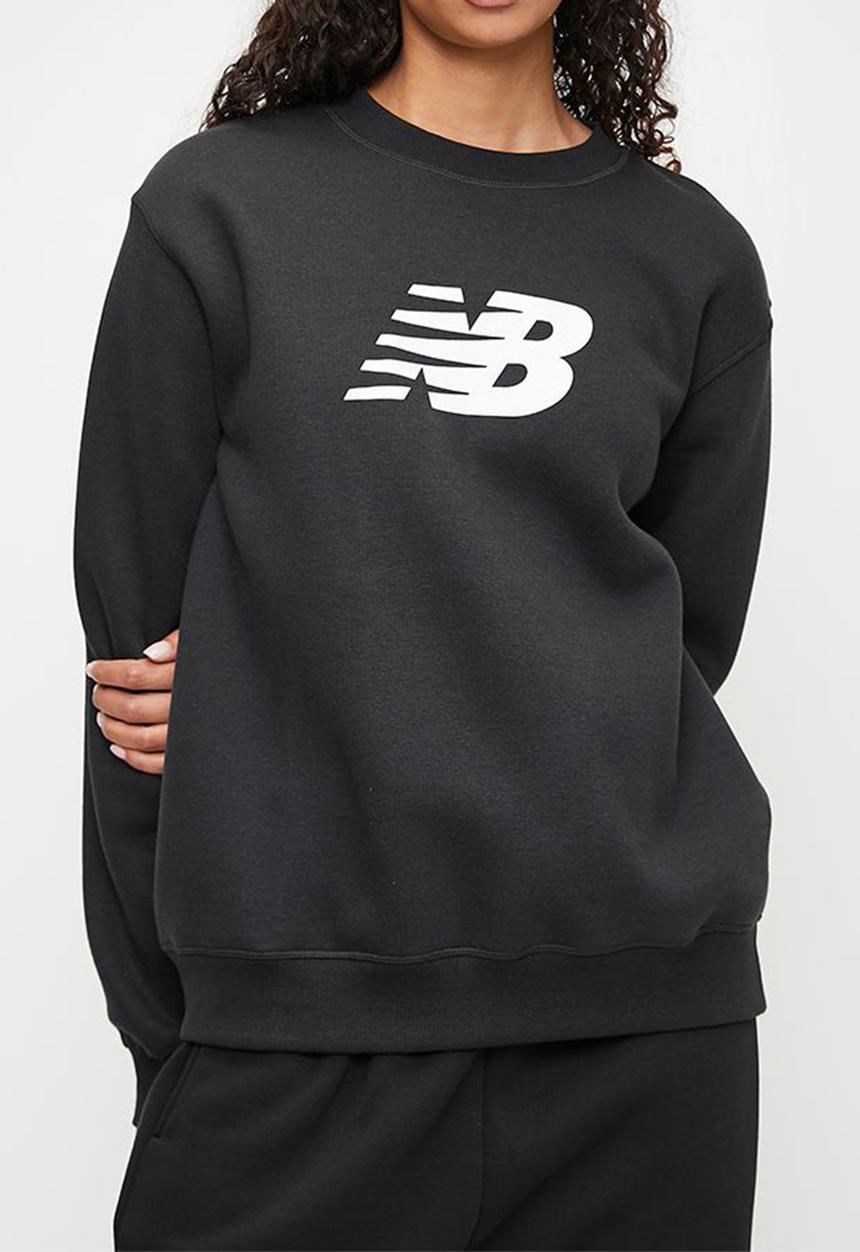 New Balance  - NB Sport Brushed Fleece Crew - Black