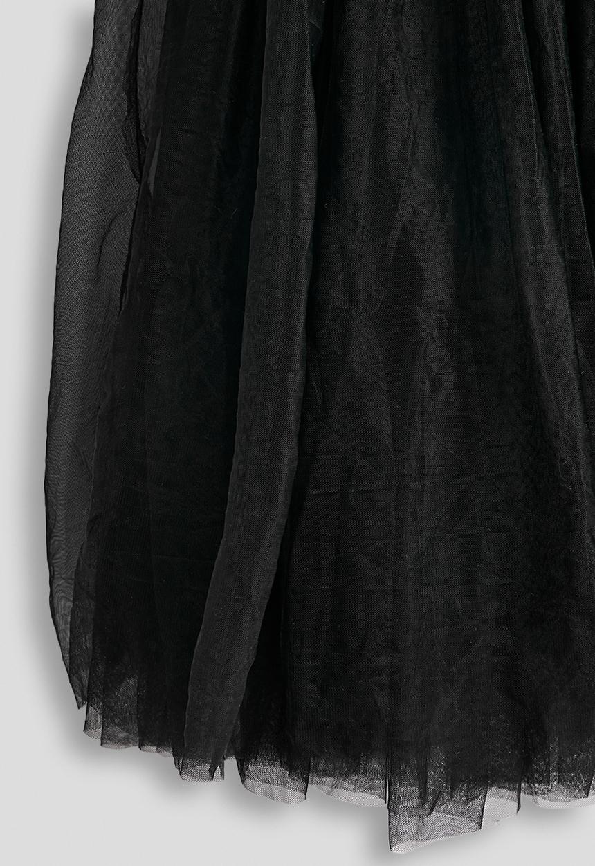Pop Candy - Turtleneck dress with tulle skirt - black