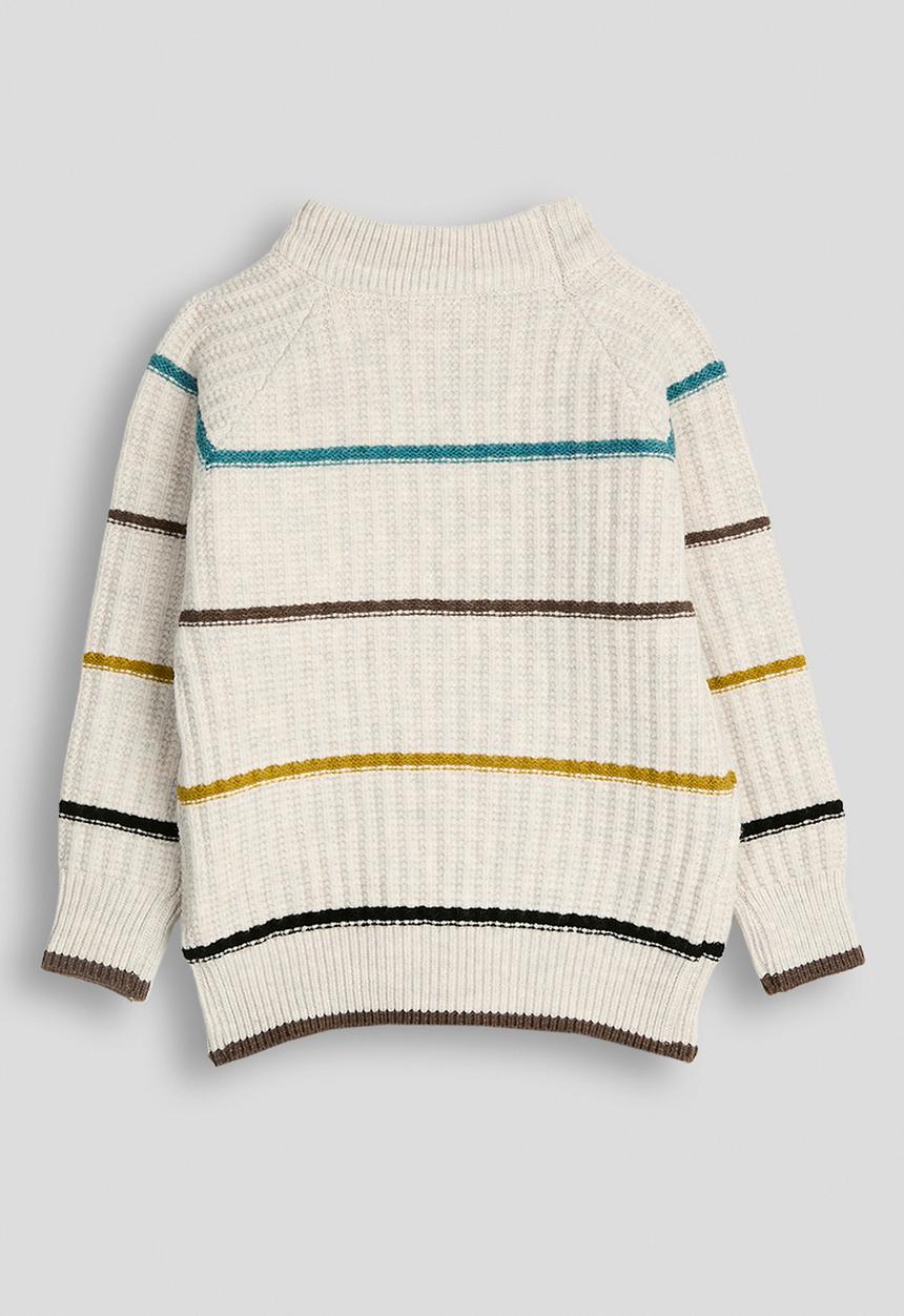 Pop Candy - Chalk stripe jumper - off white
