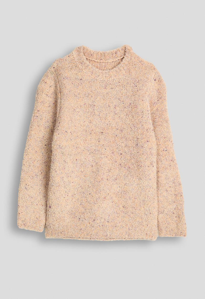 Pop Candy - Speckle knit jumper - dusty baby pink